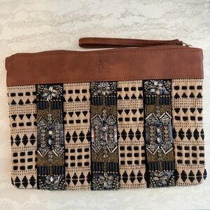 Abercrombie & Fitch Embroidered Clutch